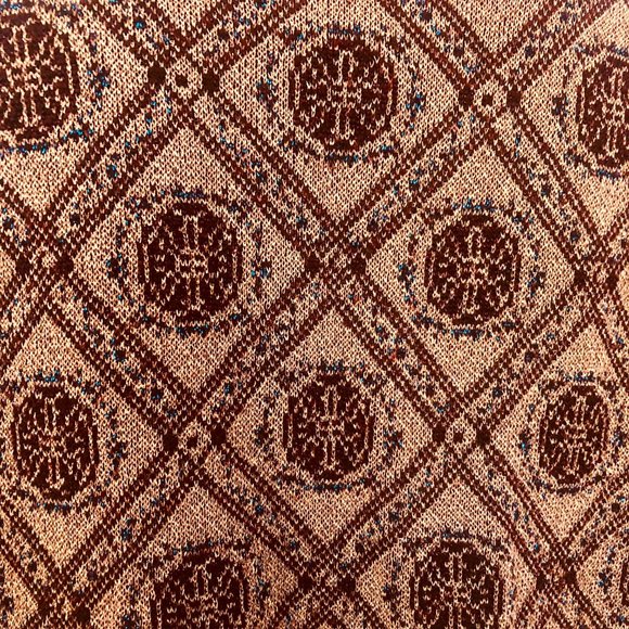 KATHIE K Wool Blend Auburn Multi Color Metallic Thread Sweater Excellent Size XL - Picture 4 of 6